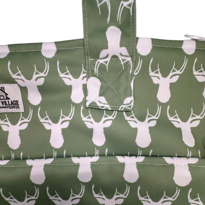 Large Hanging Wetbag | Antlers by The Good Village Cloth Co., product view 3