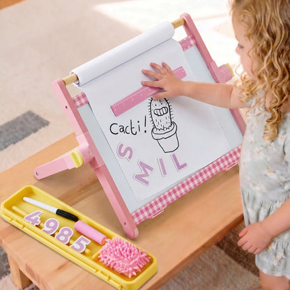 Tiny Land 3-in-1 Magnetic Tabletop Easel for Kids, Ages 3+