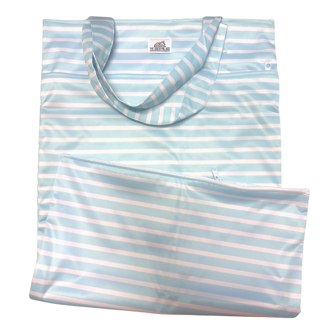 Large Hanging Wetbag | Sailor's Breeze by The Good Village Cloth Co.