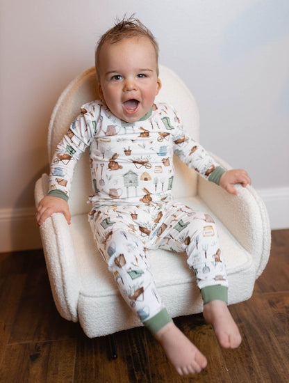 Cottontail Garden 2pc Bamboo Pajamas by Little Joy Co., product view 9
