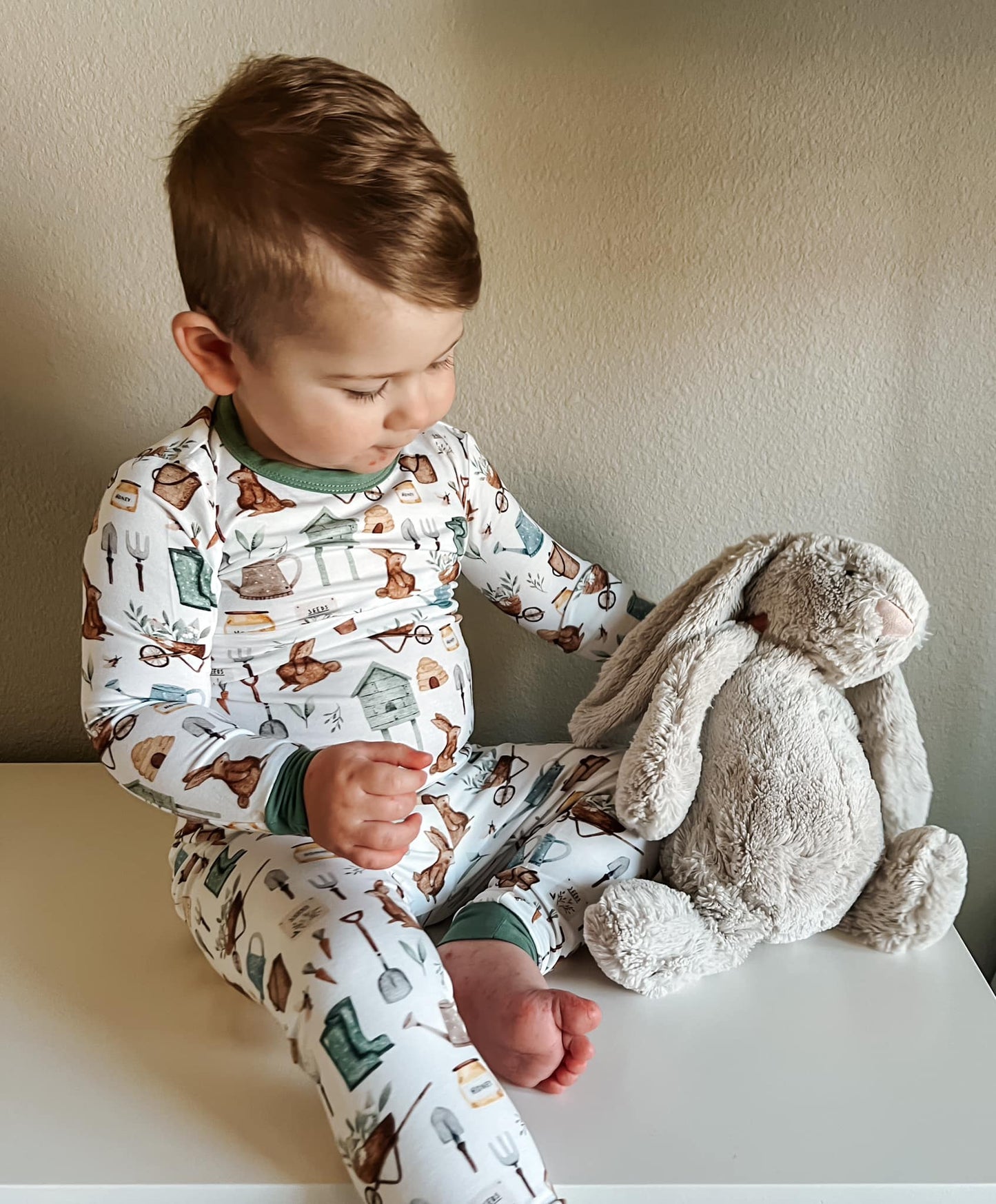 Cottontail Garden 2pc Bamboo Pajamas by Little Joy Co.