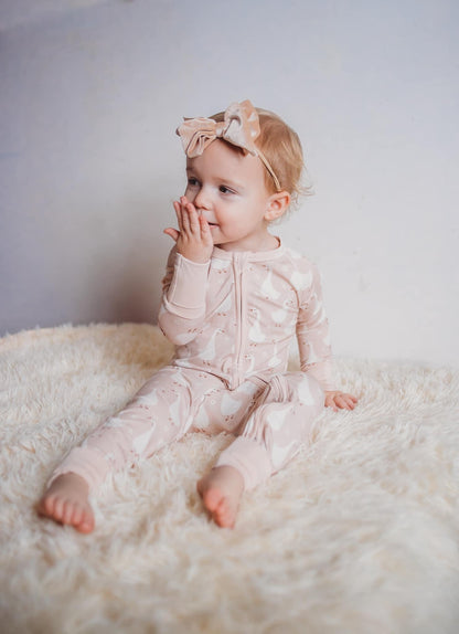 Silly Goose on the Loose Bamboo Zippy Romper by Little Joy Co., product view 25