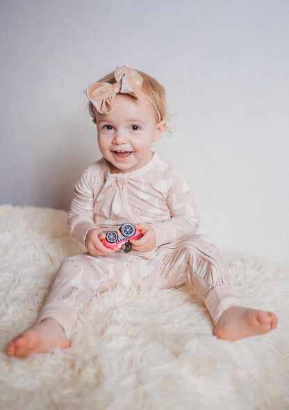 Silly Goose on the Loose Bamboo Zippy Romper by Little Joy Co., product view 27