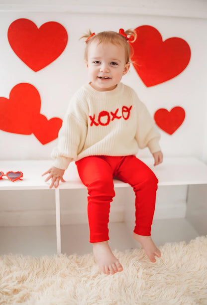 XOXO Hand Embroidered Sweater by Little Joy Co., product view 3