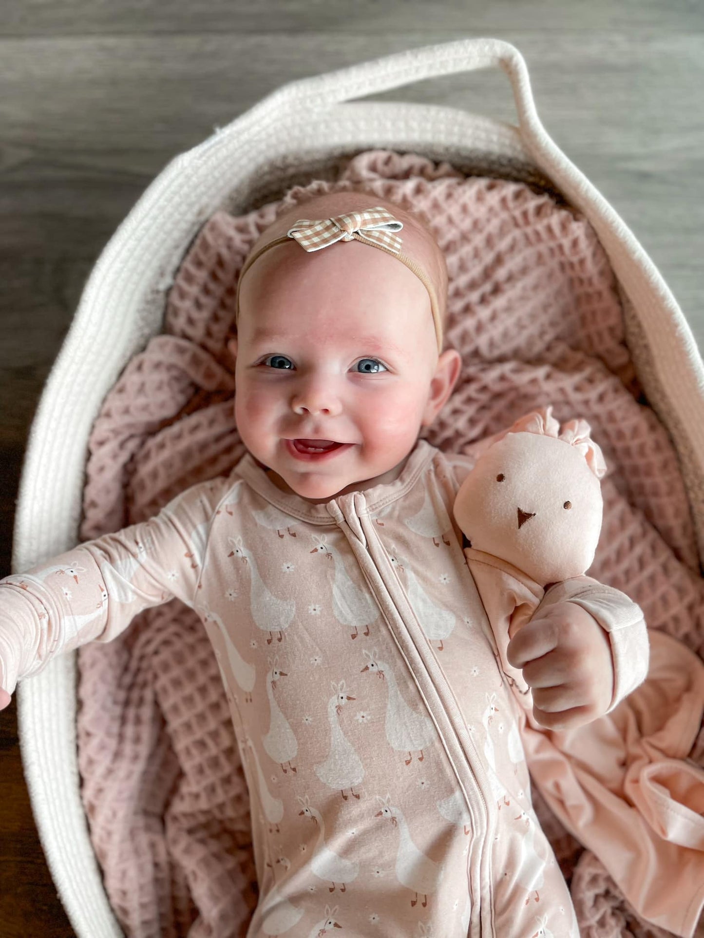 Silly Goose on the Loose Bamboo Zippy Romper by Little Joy Co., product view 18