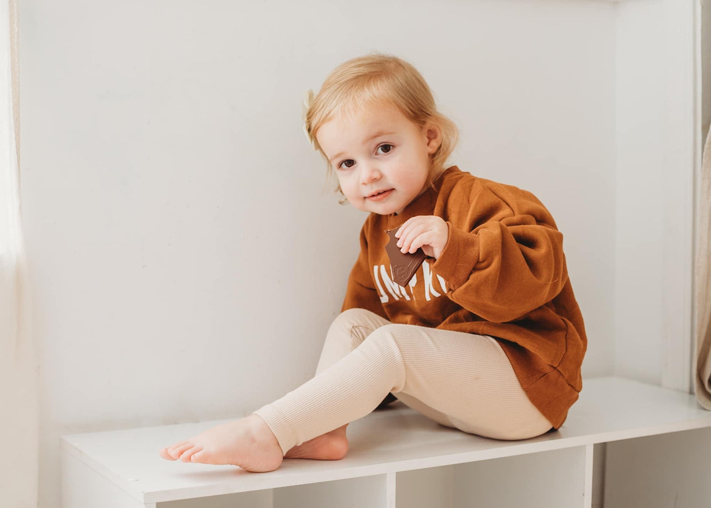 Pumpkin Crewneck Sweatshirt by Little Joy Co., product view 10