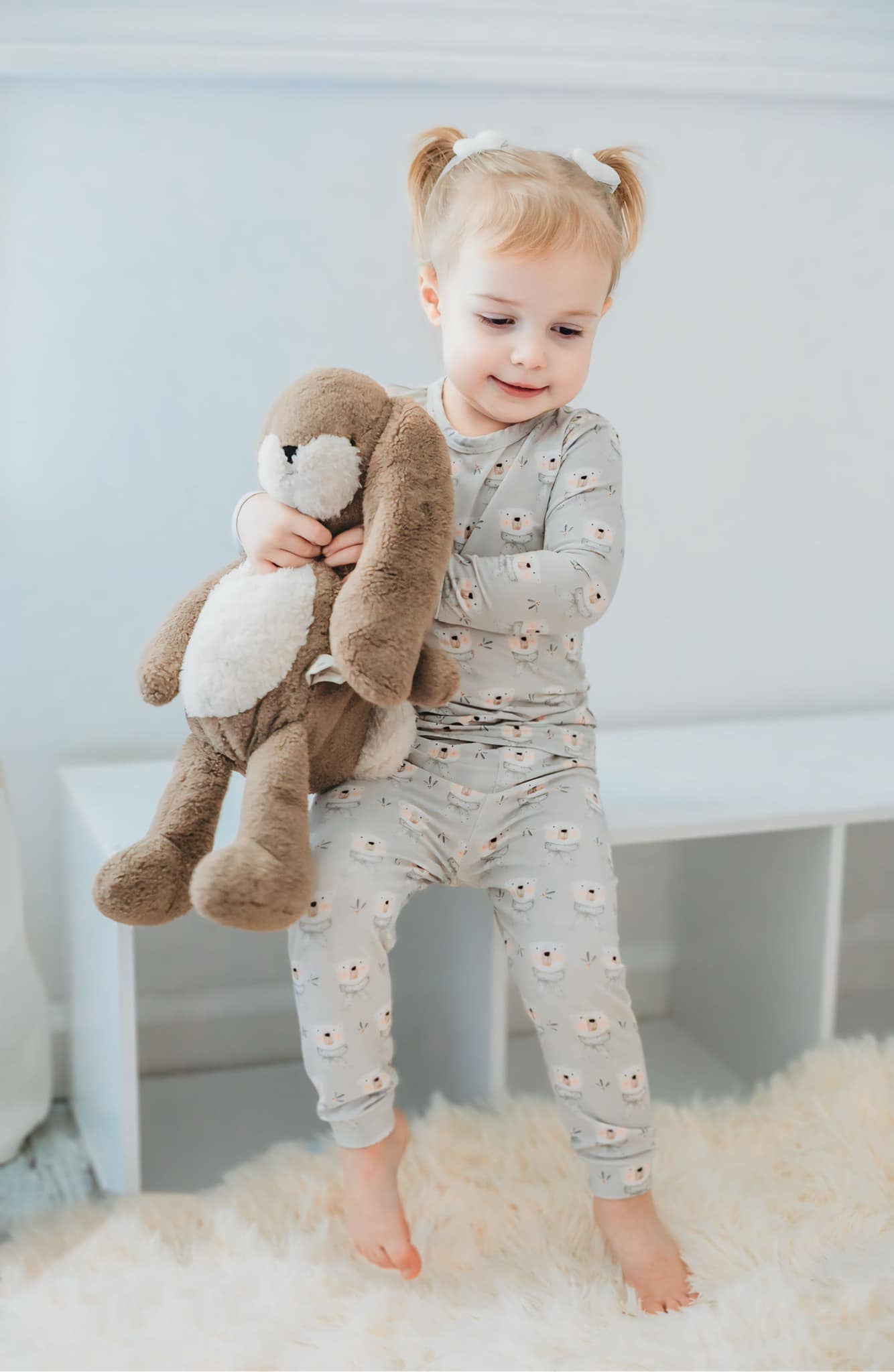 Polar Bear 2pc Bamboo Pajamas by Little Joy Co., product view 11