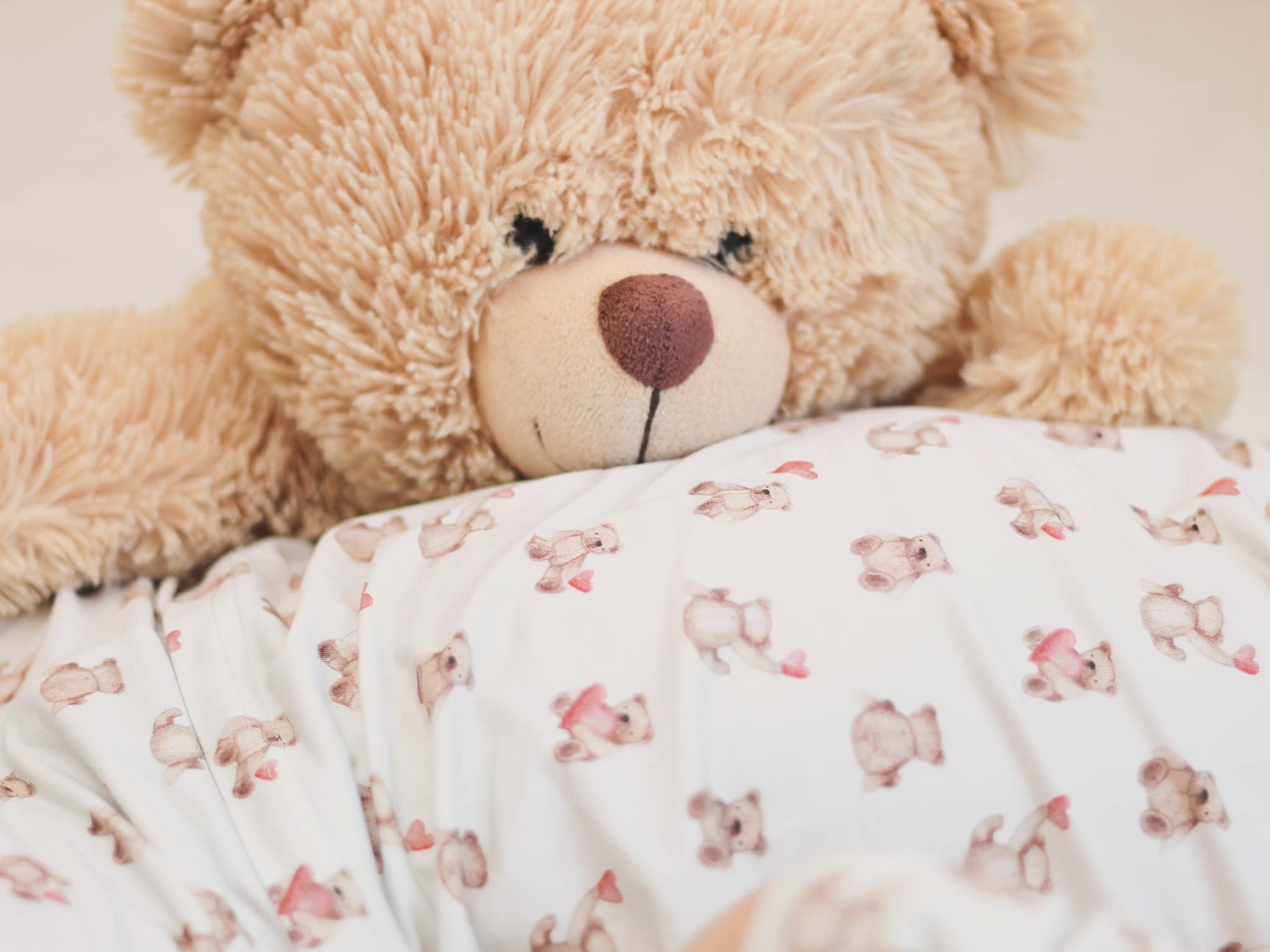 Valentines Teddy Bear 2pc Bamboo Pajamas by Little Joy Co., product view 3