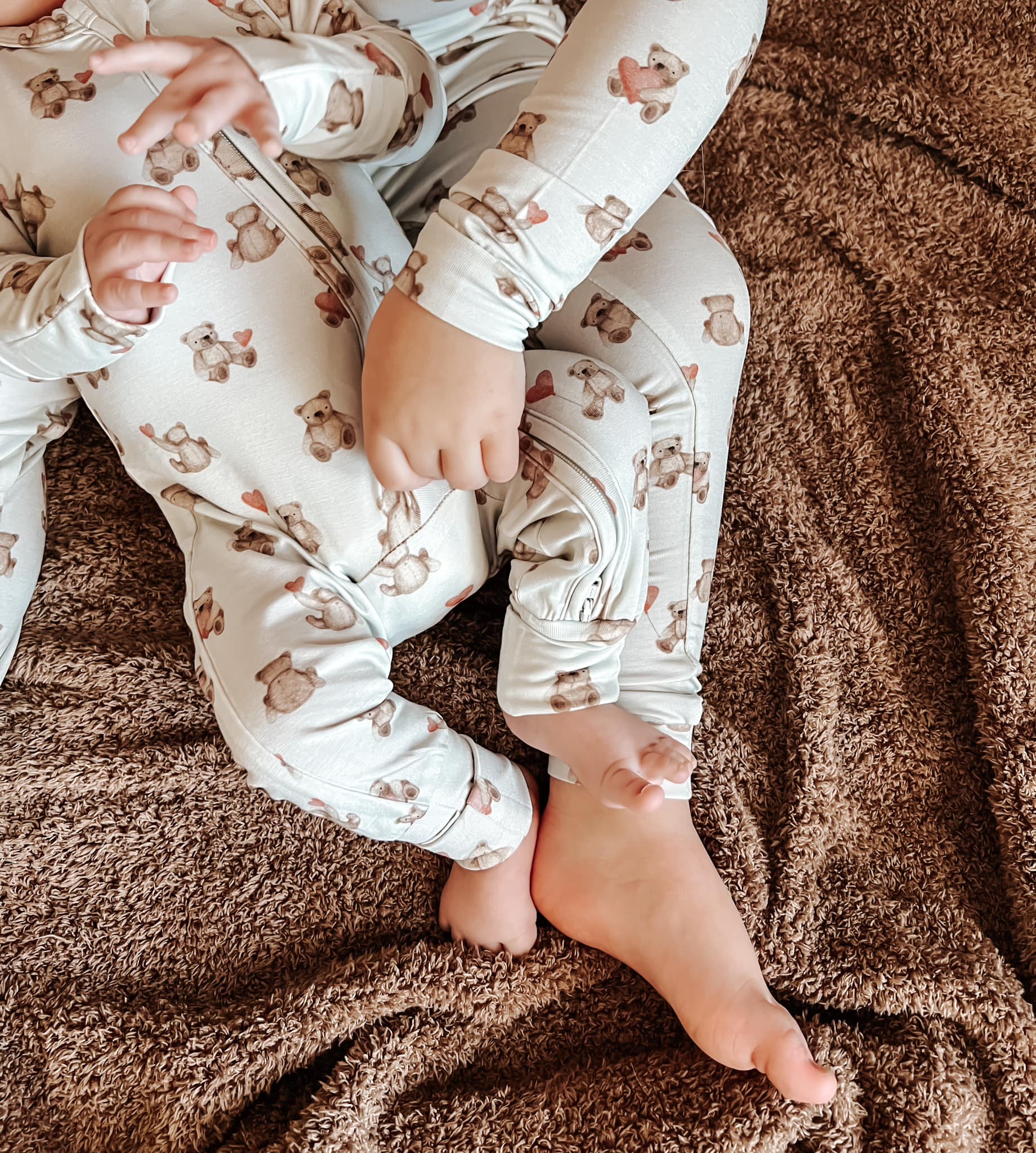Valentines Teddy Bear 2pc Bamboo Pajamas by Little Joy Co., product view 6