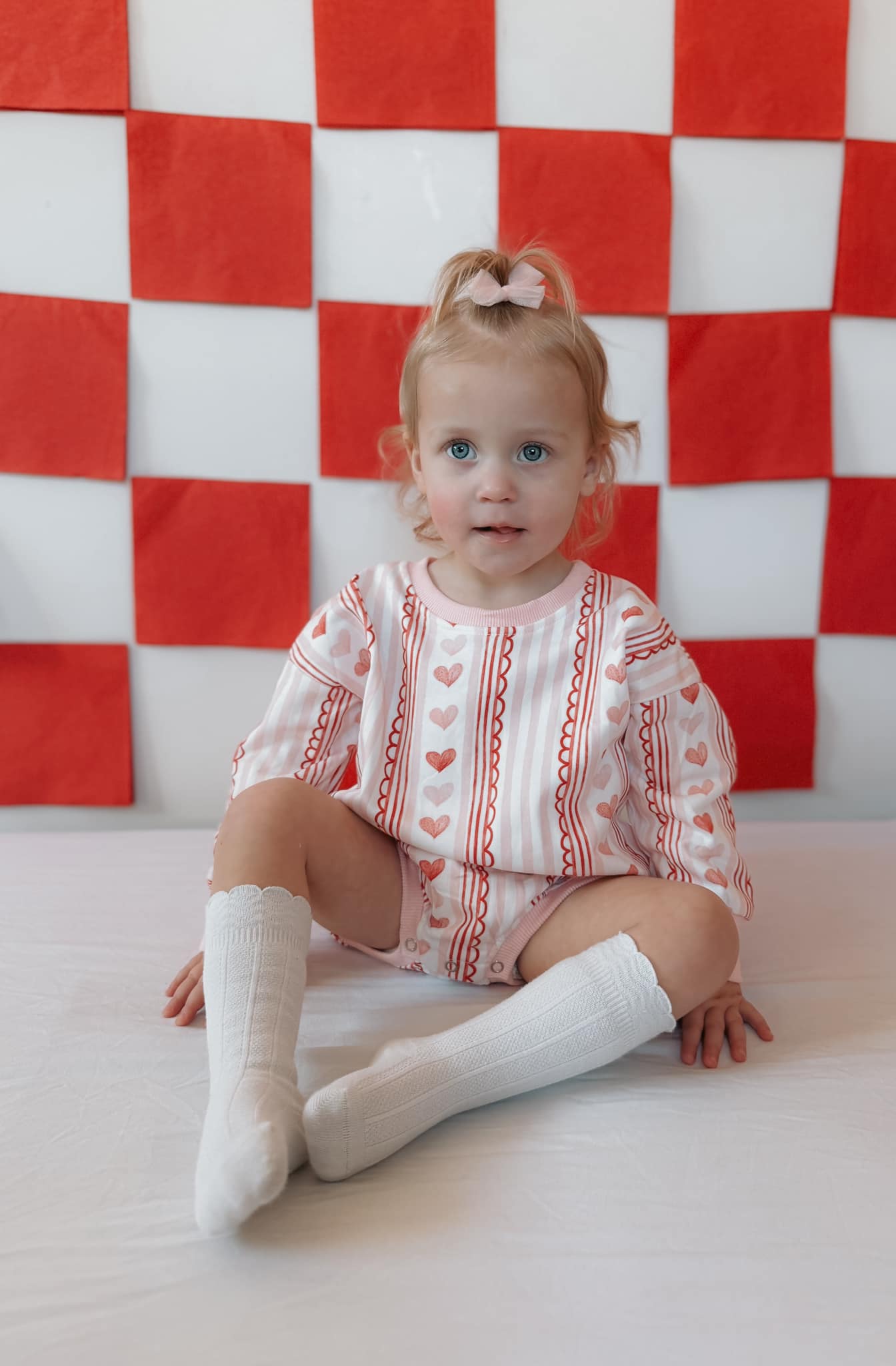 Laced with Love Sweatshirt Romper by Little Joy Co., product view 4