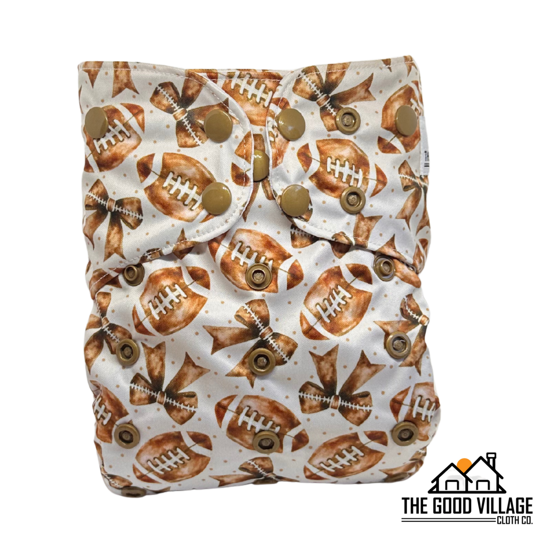 One Size Pocket Diaper - Gridiron Glam by The Good Village Cloth Co.