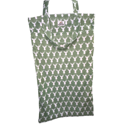 Large Hanging Wetbag | Antlers by The Good Village Cloth Co., product view 2
