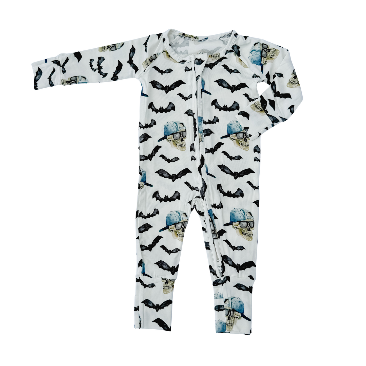 Spooky Bro Bamboo Zippy Pajamas by Little Joy Co., product view 4