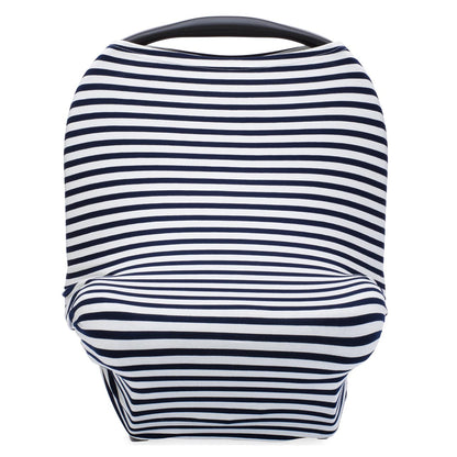Multi-use Cover, White/Navy Stripes by Parker Baby Co., product view 10