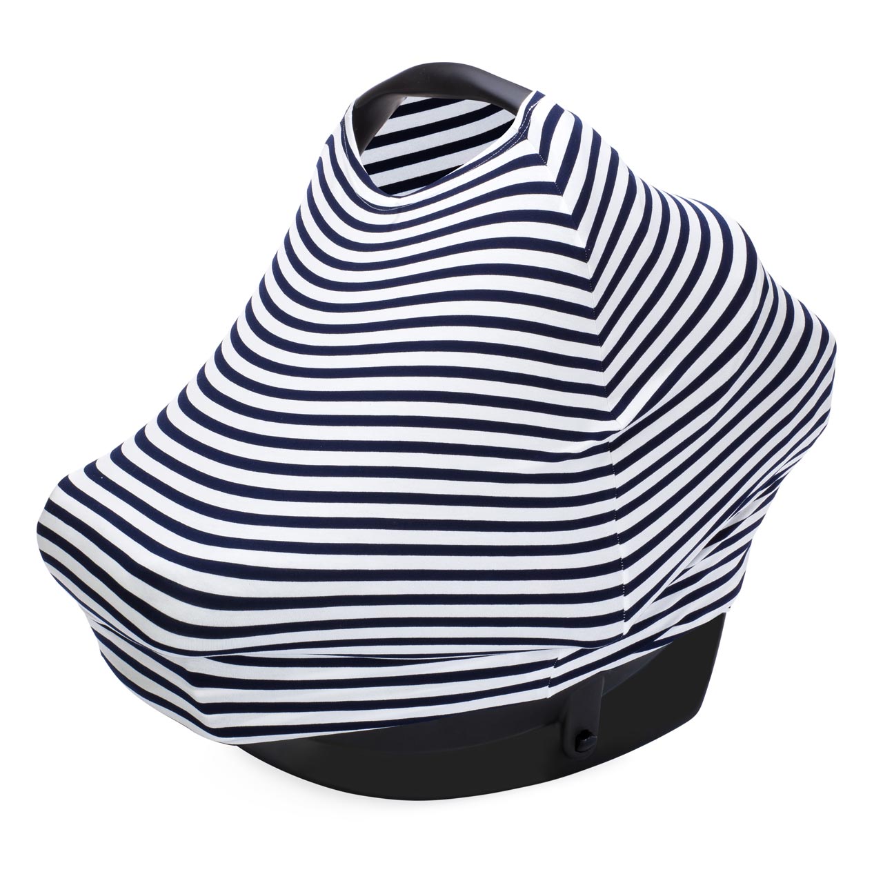 Multi-use Cover, White/Navy Stripes by Parker Baby Co.