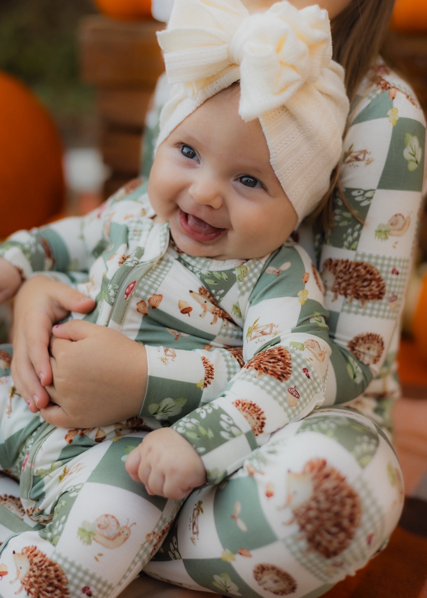 Harvest Hedgehogs Bamboo Zippy Pajamas by Little Joy Co.