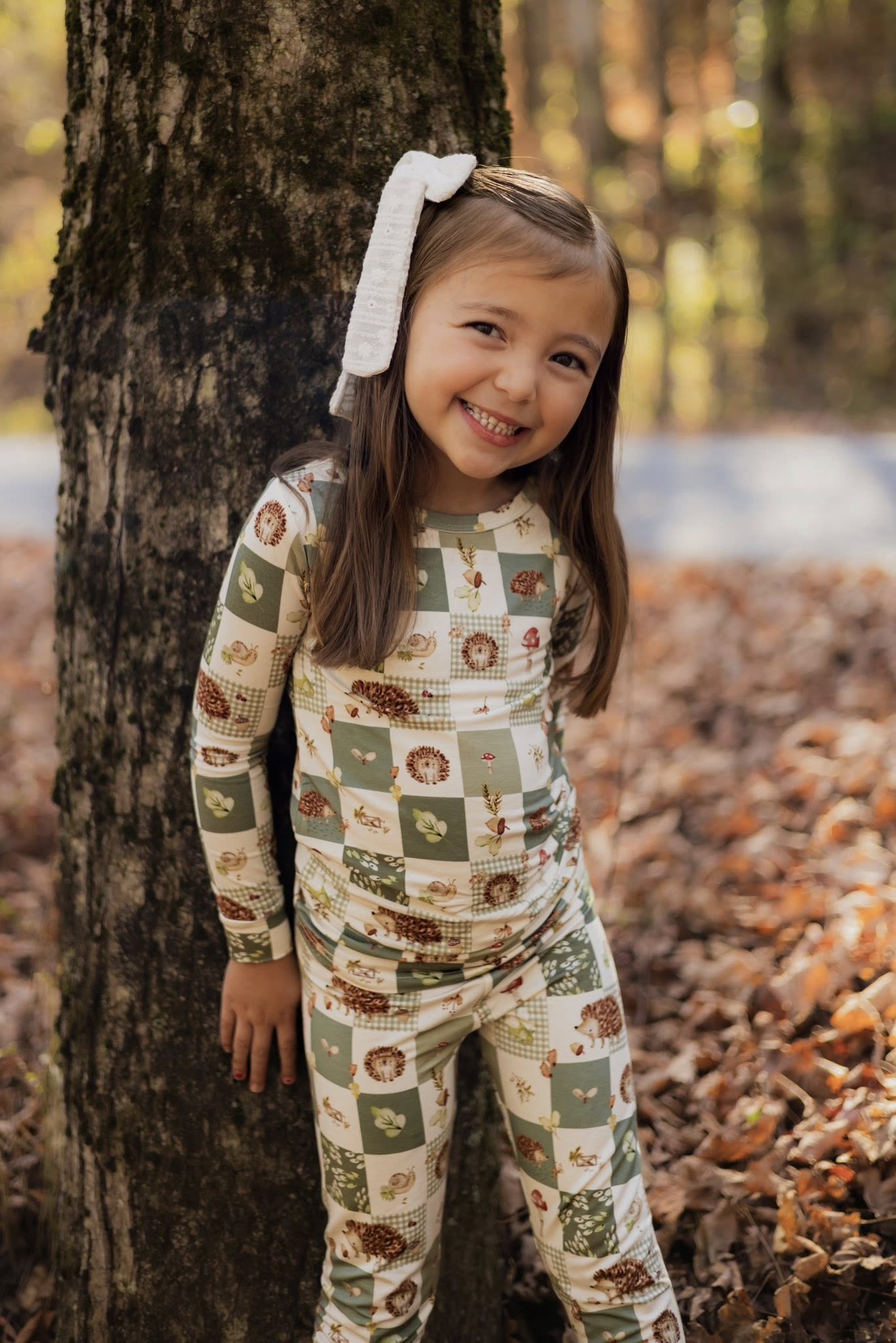 Harvest Hedgehogs 2pc Bamboo Pajamas by Little Joy Co.