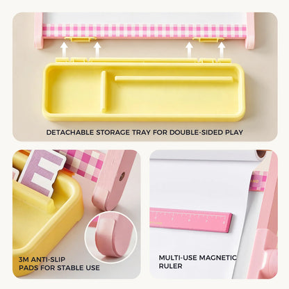 Tiny Land 3-in-1 Magnetic Tabletop Easel for Kids, Ages 3+