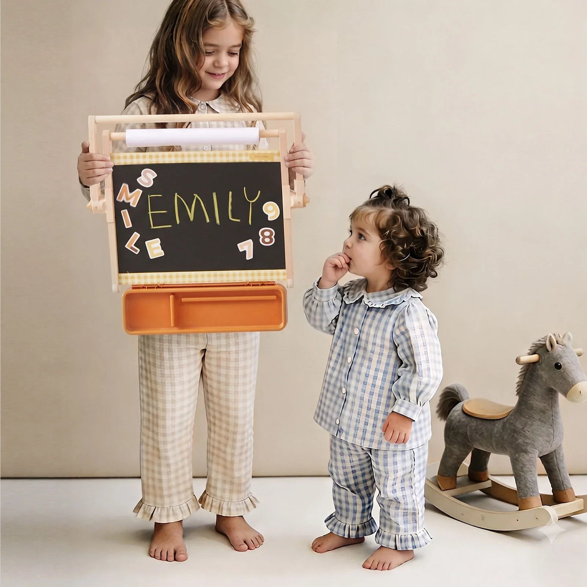 Tiny Land 3-in-1 Magnetic Tabletop Easel for Kids, Ages 3+