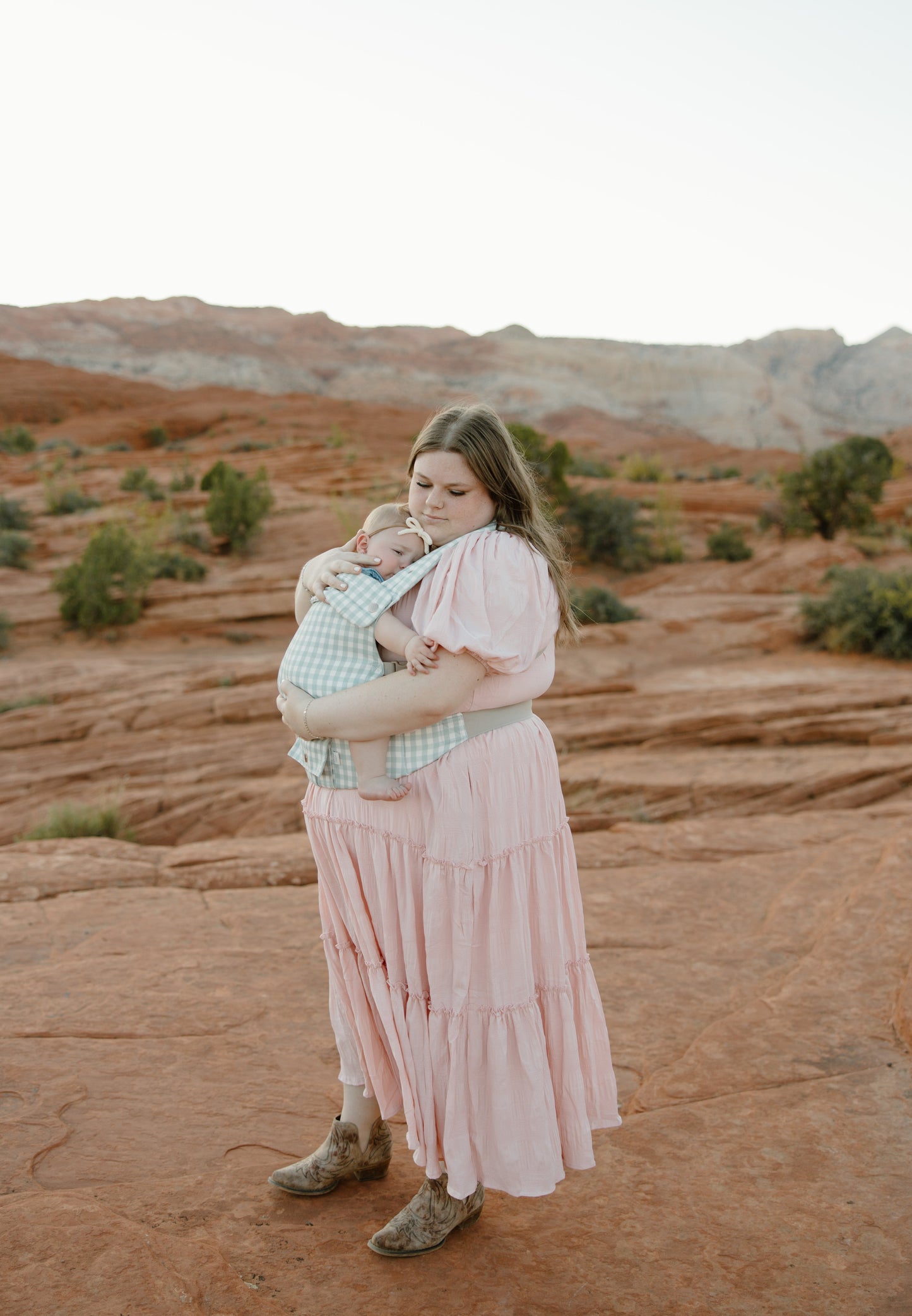 Coco Gingham baby carrier with pocket by Coco Carriers, product view 2