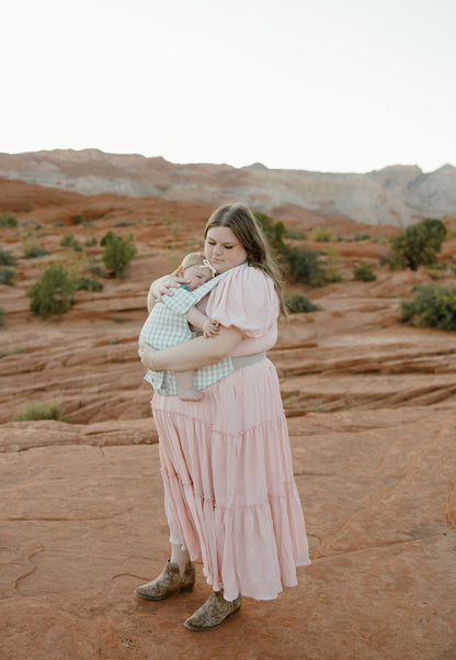 Coco Gingham baby carrier with pocket by Coco Carriers, product view 2
