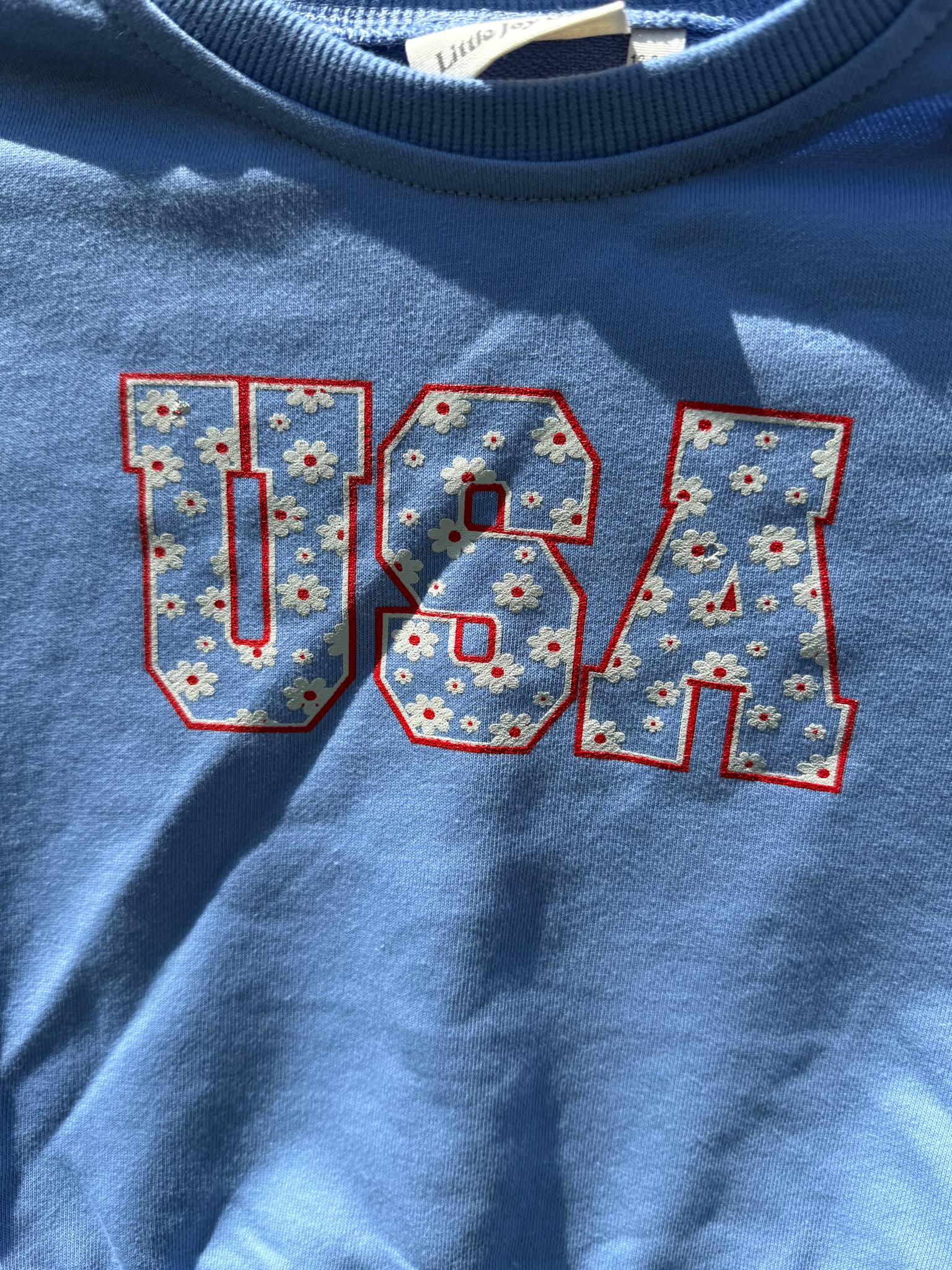 USA Daisy Crewneck Sweatshirt - more colors by Little Joy Co., product view 7