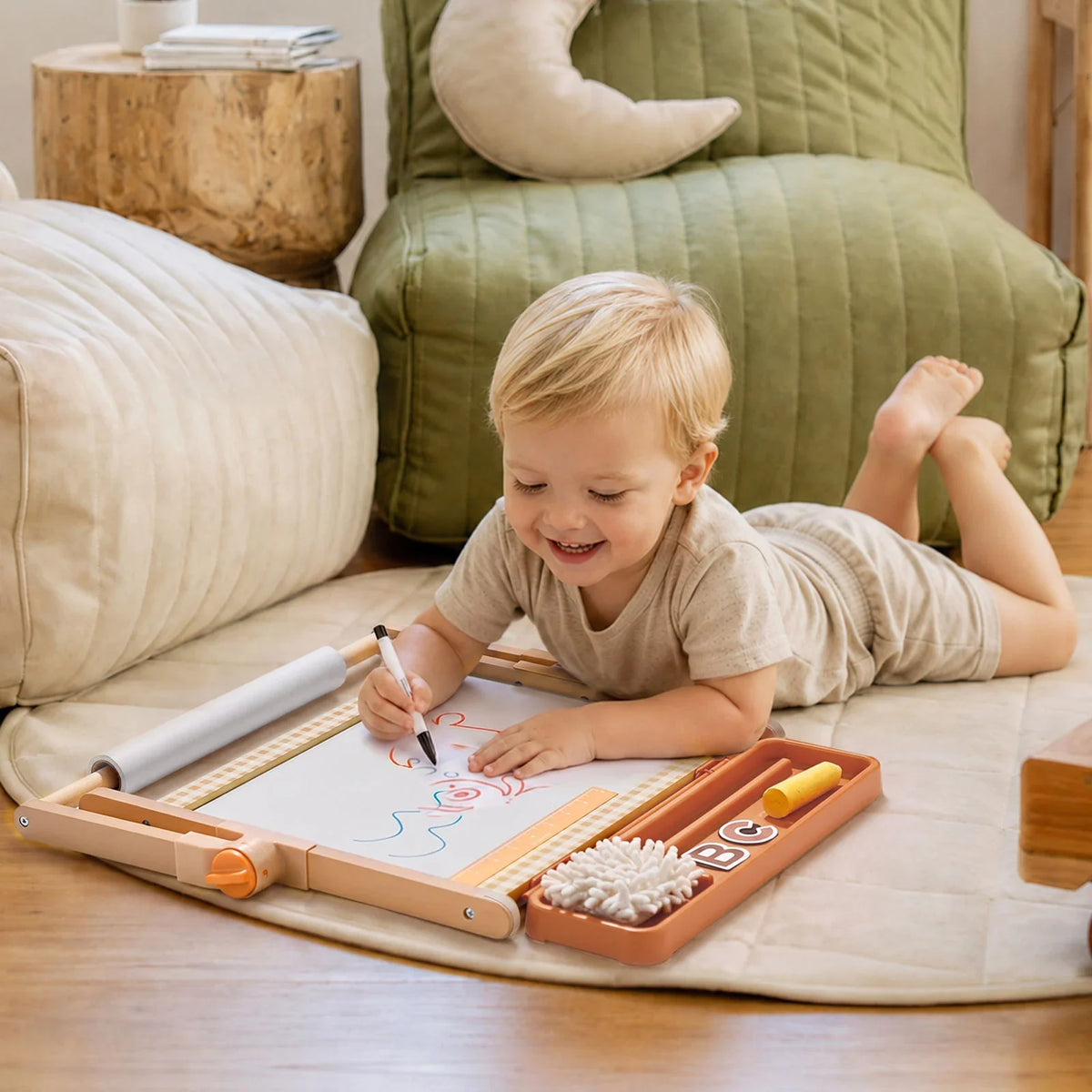 Tiny Land 3-in-1 Magnetic Tabletop Easel for Kids, Ages 3+
