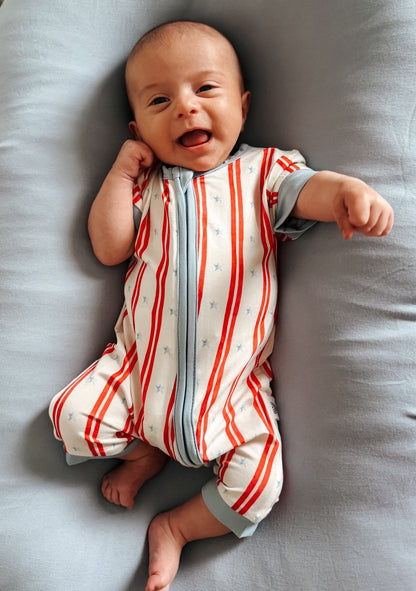 Stars & Stripes Bamboo Shorty Pajamas by Little Joy Co.