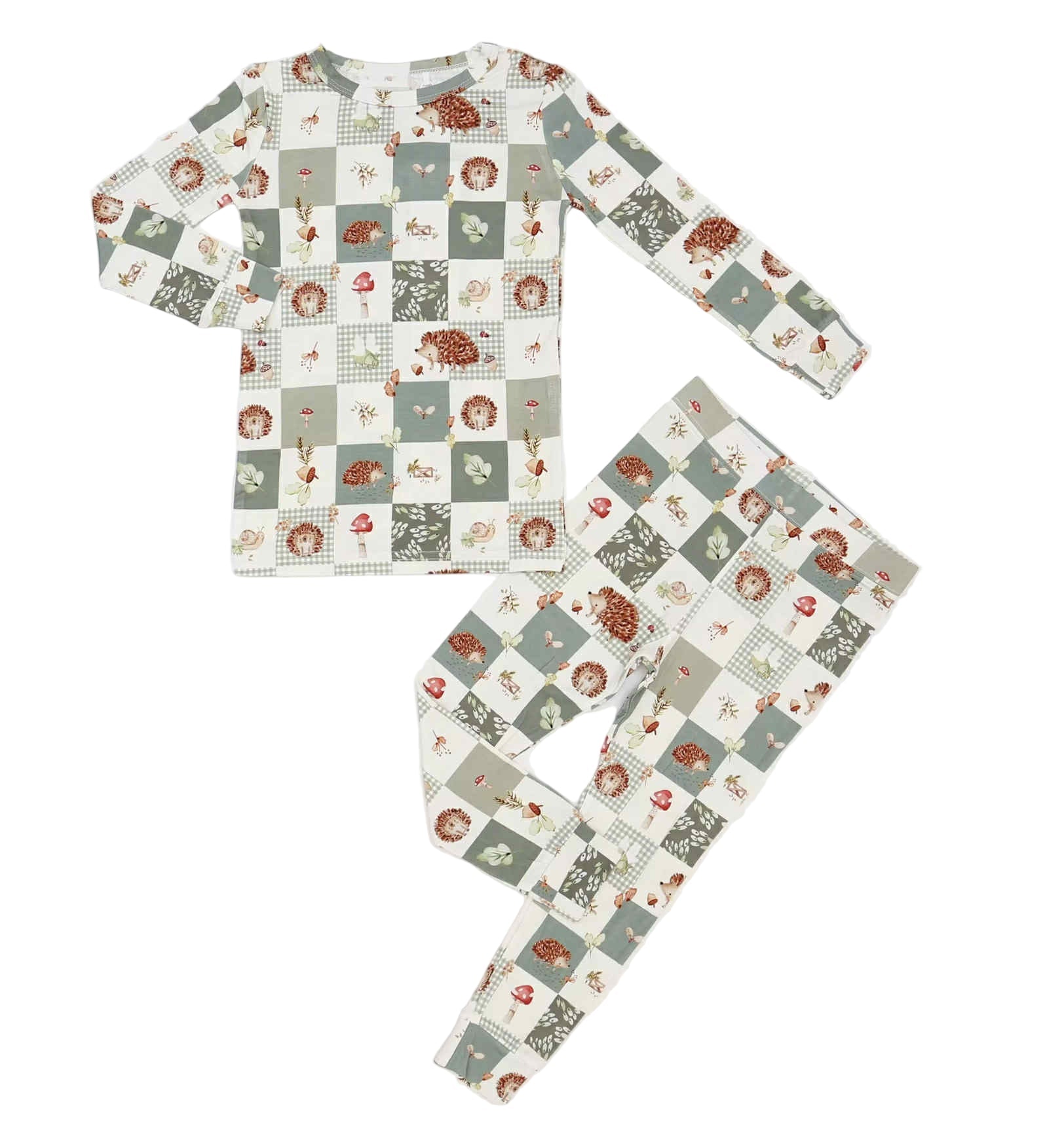 Harvest Hedgehogs 2pc Bamboo Pajamas by Little Joy Co., product view 8