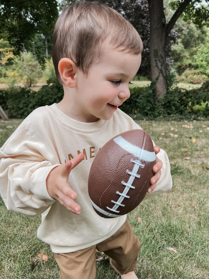 Gameday Crewneck Sweatshirt – Cream by Little Joy Co., product view 4