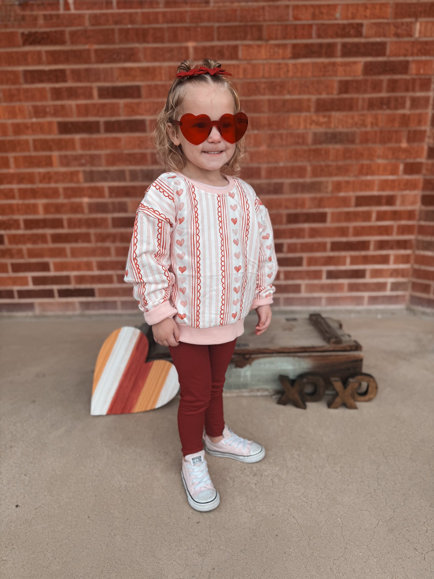 Laced with Love Crewneck Sweatshirt by Little Joy Co., product view 2