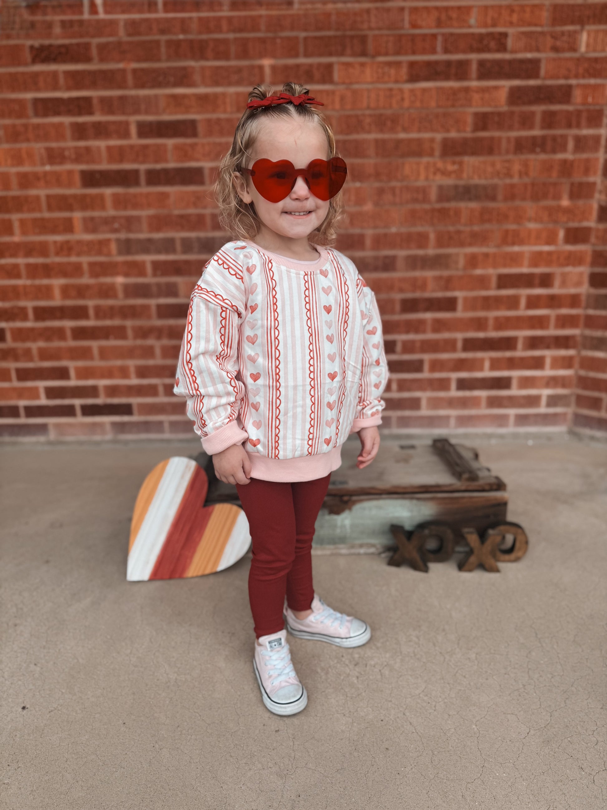 Laced with Love Crewneck Sweatshirt by Little Joy Co., product view 2