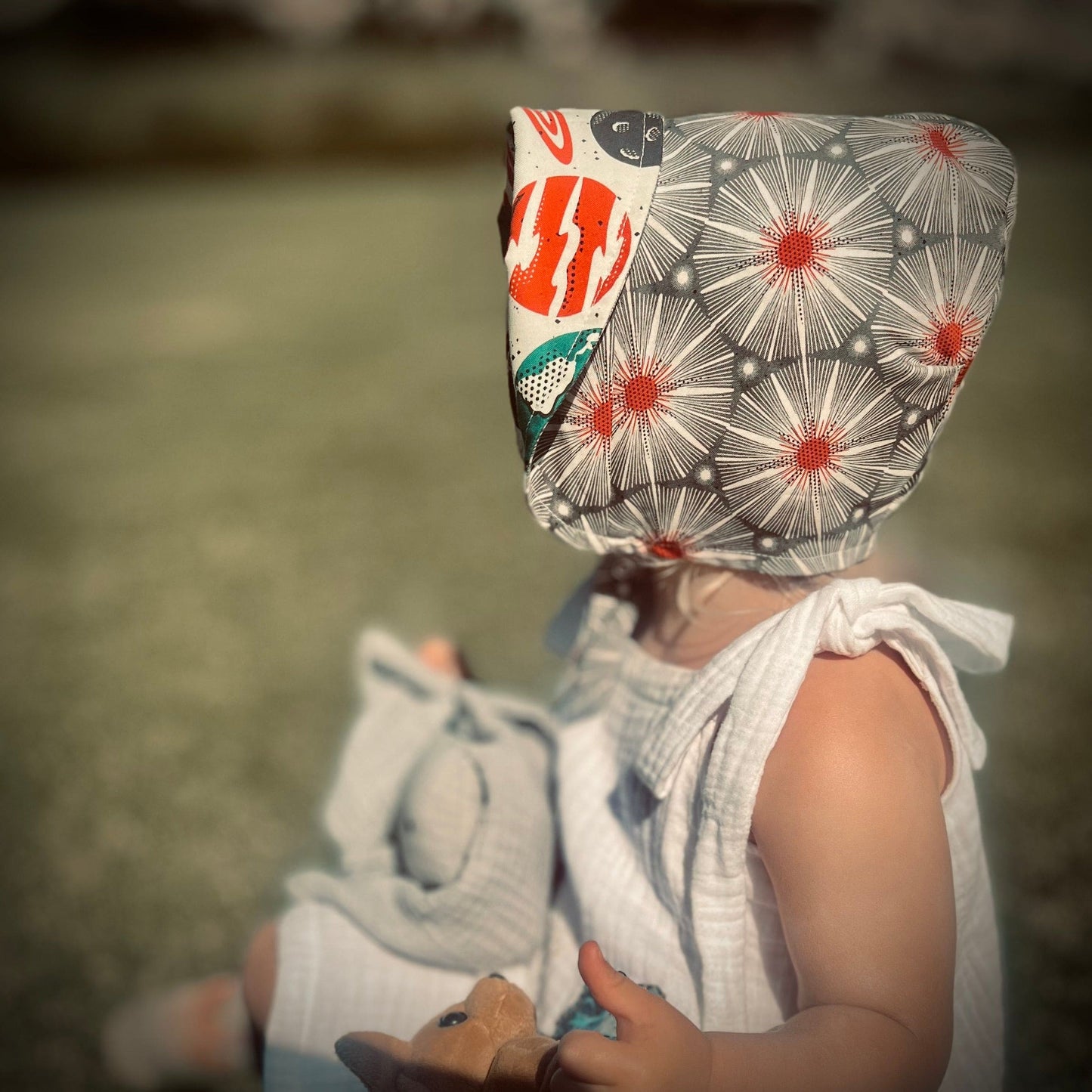 Bonnet in Organic Space by UB2 | Urban Baby Bonnets, product view 3