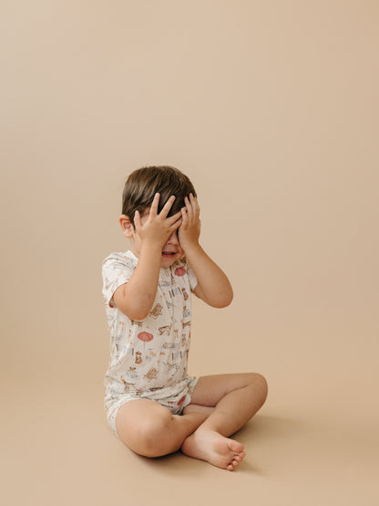 Beach Pawty 2pc Bamboo Pajamas by Little Joy Co., product view 12