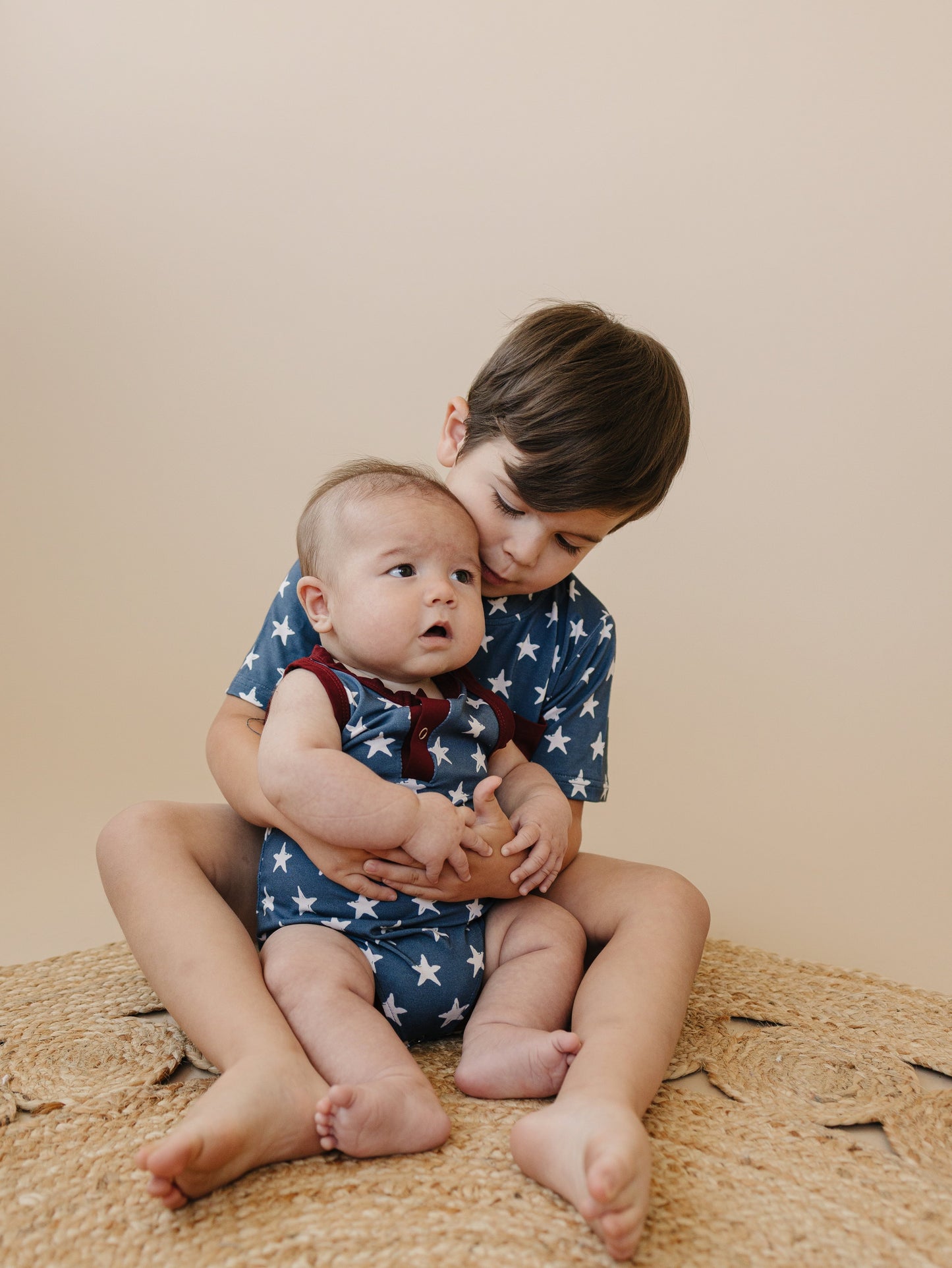 Navy Stars Bamboo Pocket Tee by Little Joy Co., product view 5