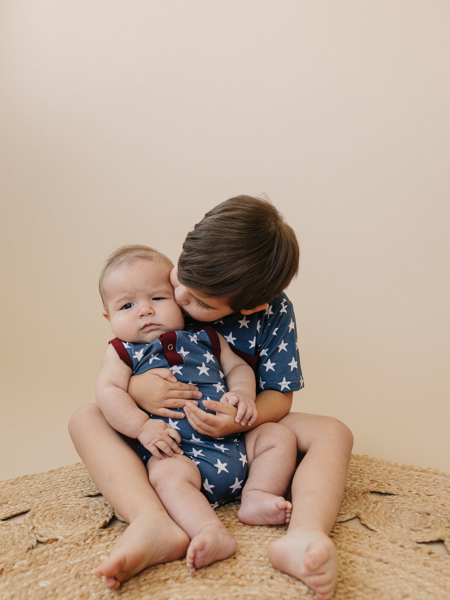 Navy Stars Bamboo Pocket Tee by Little Joy Co., product view 3