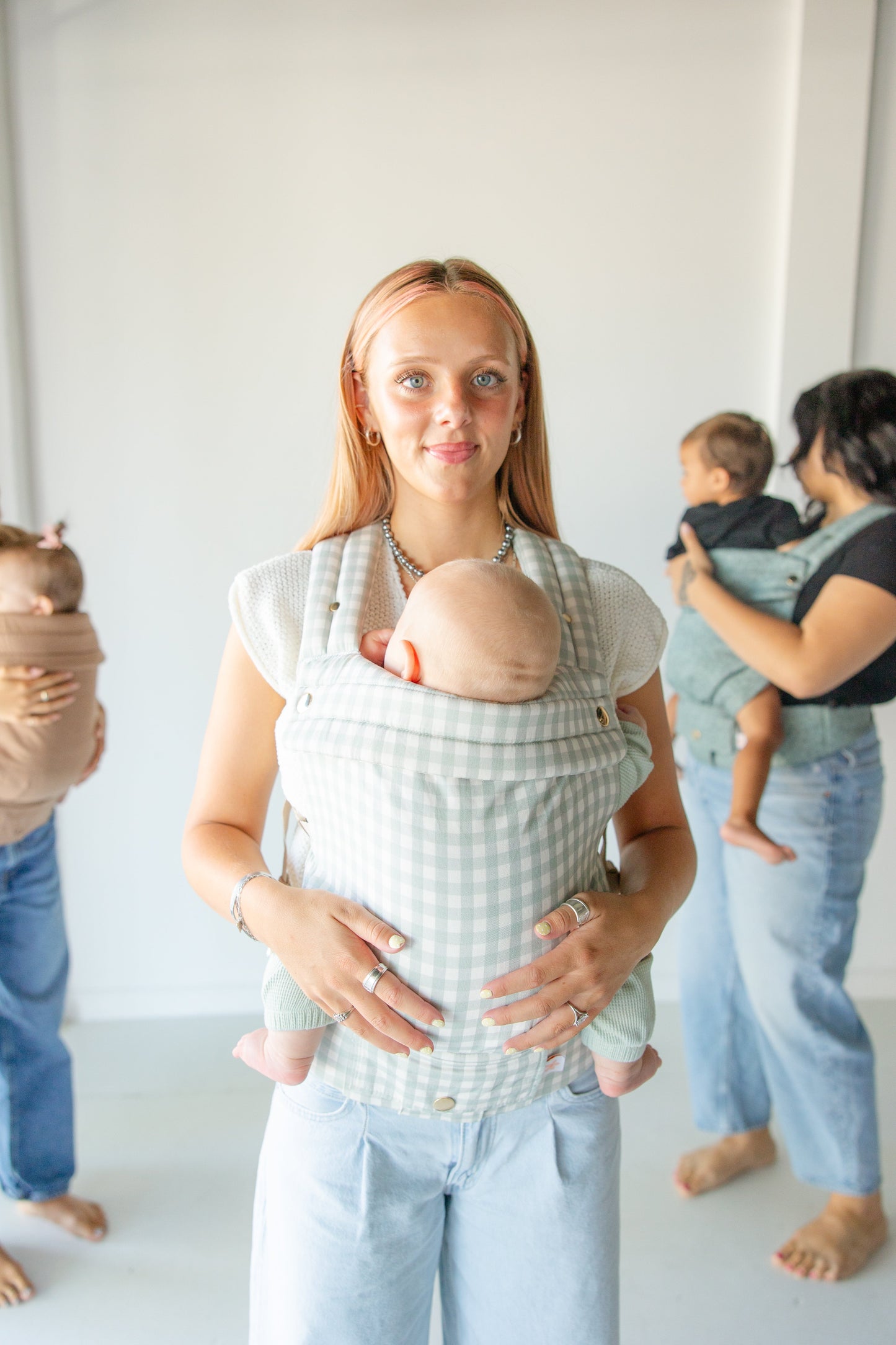 Coco Gingham baby carrier with pocket by Coco Carriers, product view 7