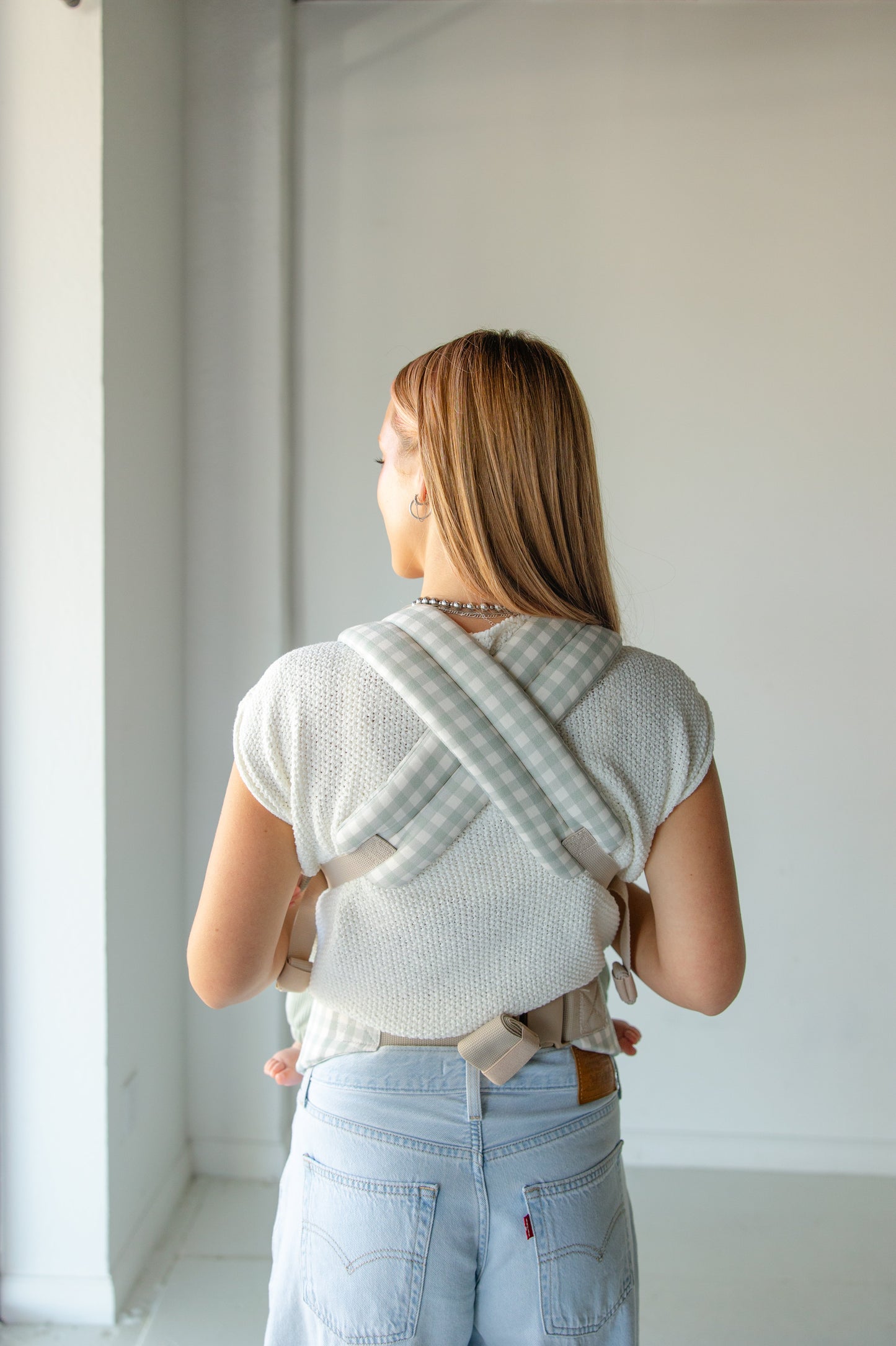 Coco Gingham baby carrier with pocket by Coco Carriers, product view 6