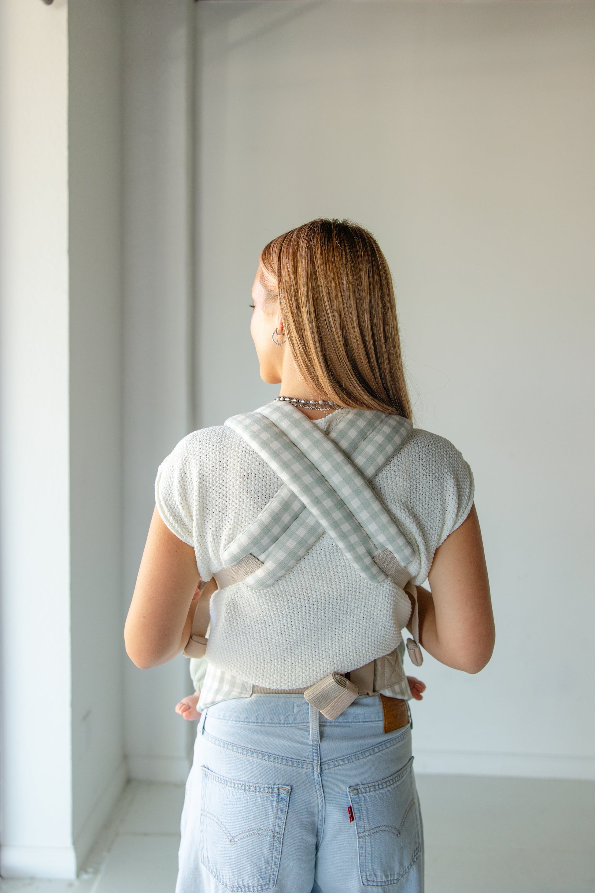 Coco Gingham baby carrier with pocket by Coco Carriers, product view 6