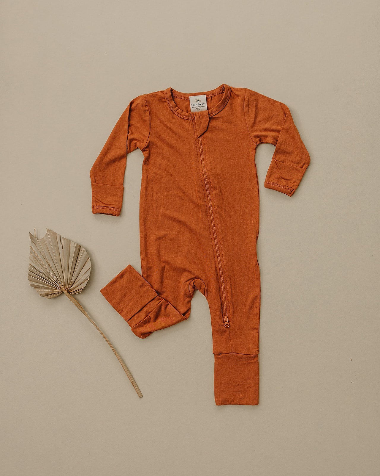 Solid Bamboo Zippy Pajamas - more colors by Little Joy Co., product view 5