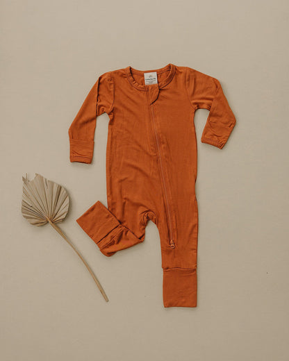 Solid Bamboo Zippy Pajamas - more colors by Little Joy Co., product view 5