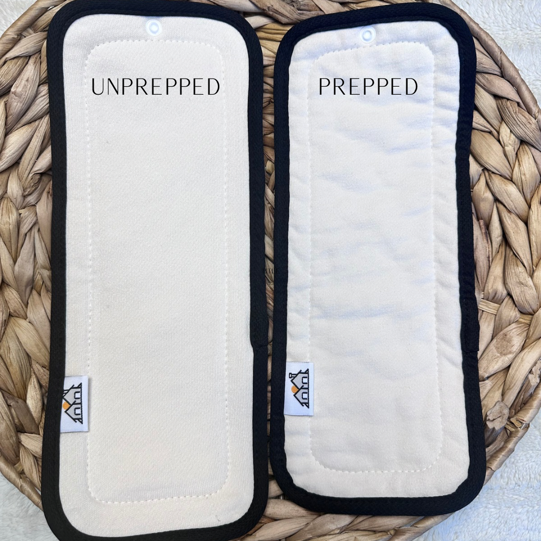 5 Pack | 4 Layer Diaper Inserts | Hemp Cotton by The Good Village Cloth Co., product view 4