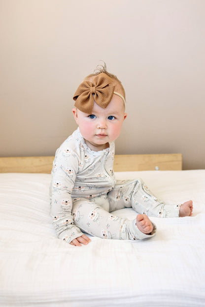 Polar Bear Zippy Romper by Little Joy Co., product view 5