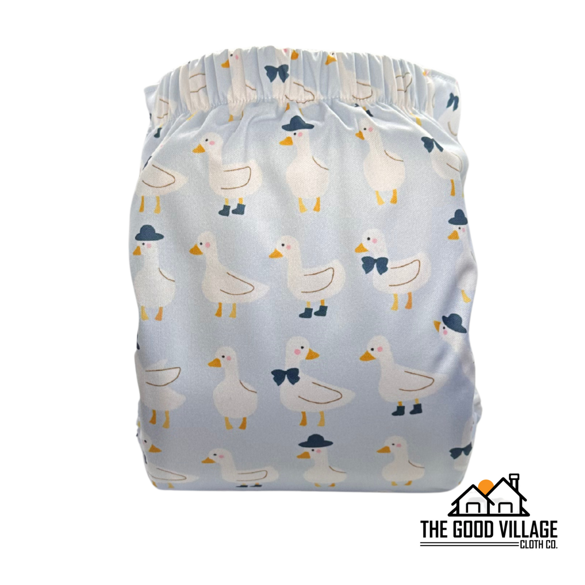 One Size Pocket Diaper - Silly Duck by The Good Village Cloth Co., product view 2
