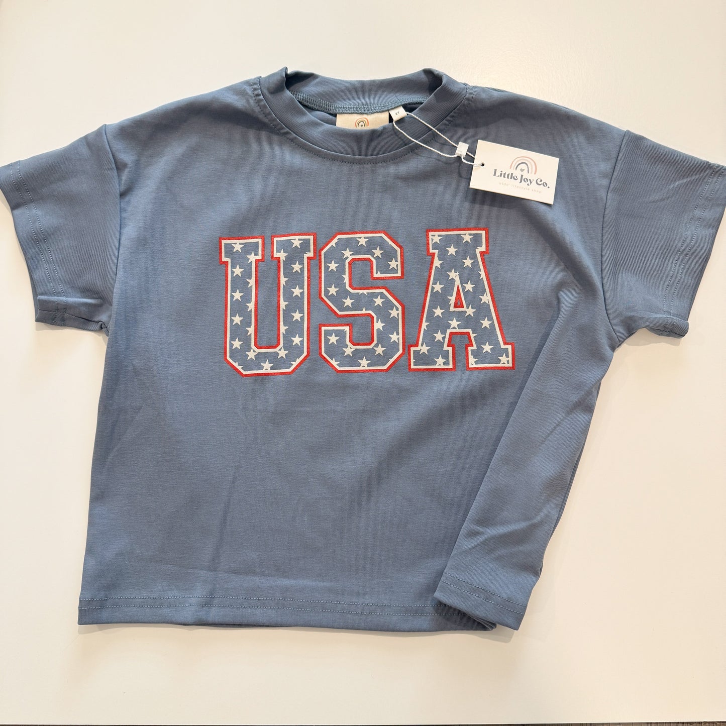 USA Stars Oversized Tee by Little Joy Co., product view 6