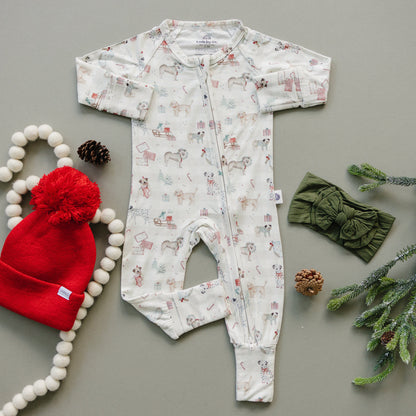 Santa Paws Bamboo Zippy Pajamas by Little Joy Co., product view 5