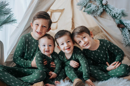 Christmas Tree Bamboo Pajamas - 2pc Set by Little Joy Co.