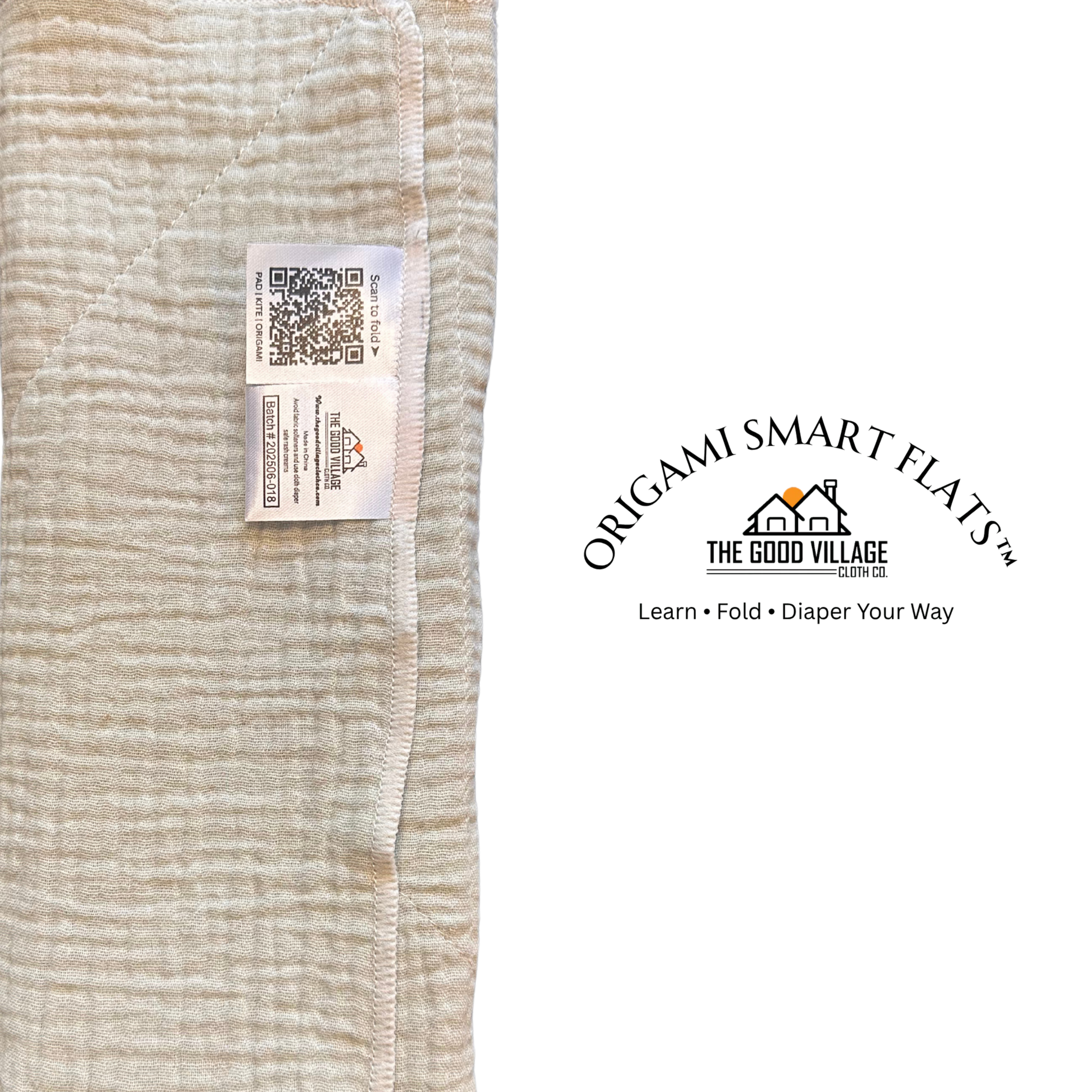 Origami Smart Flat – Evermoss by The Good Village Cloth Co.