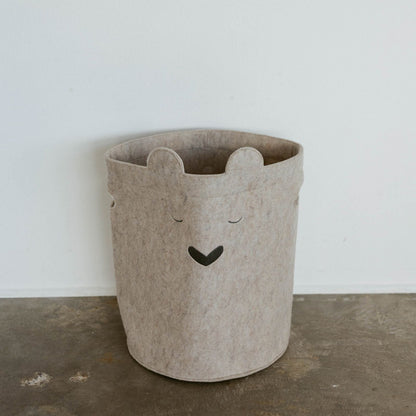 Bear Felt Laundry Hamper by Parker Baby Co., product view 2