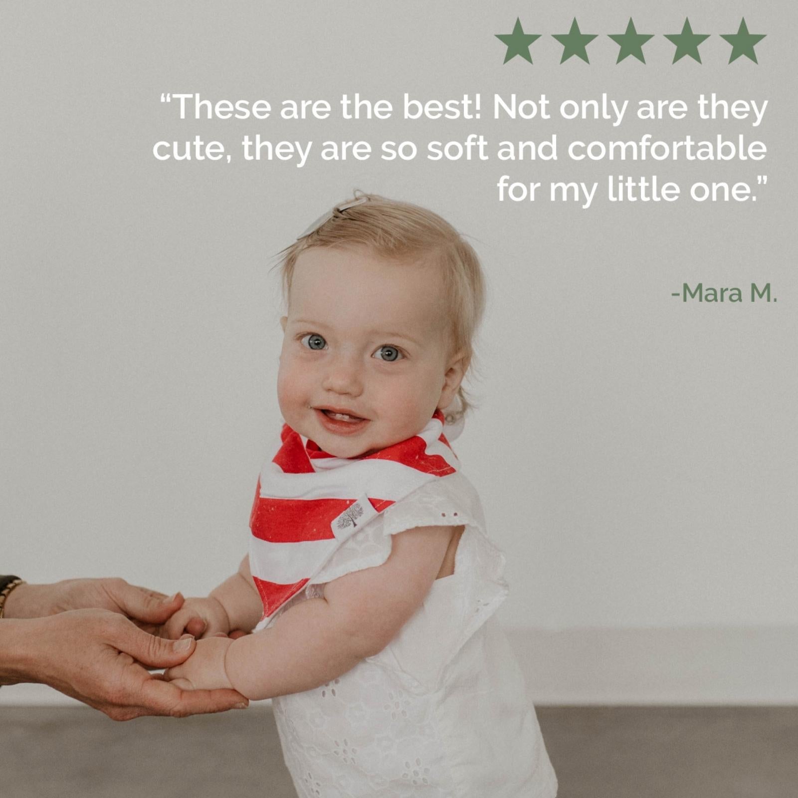 Freedom Bandana Bib Set by Parker Baby Co., product view 7